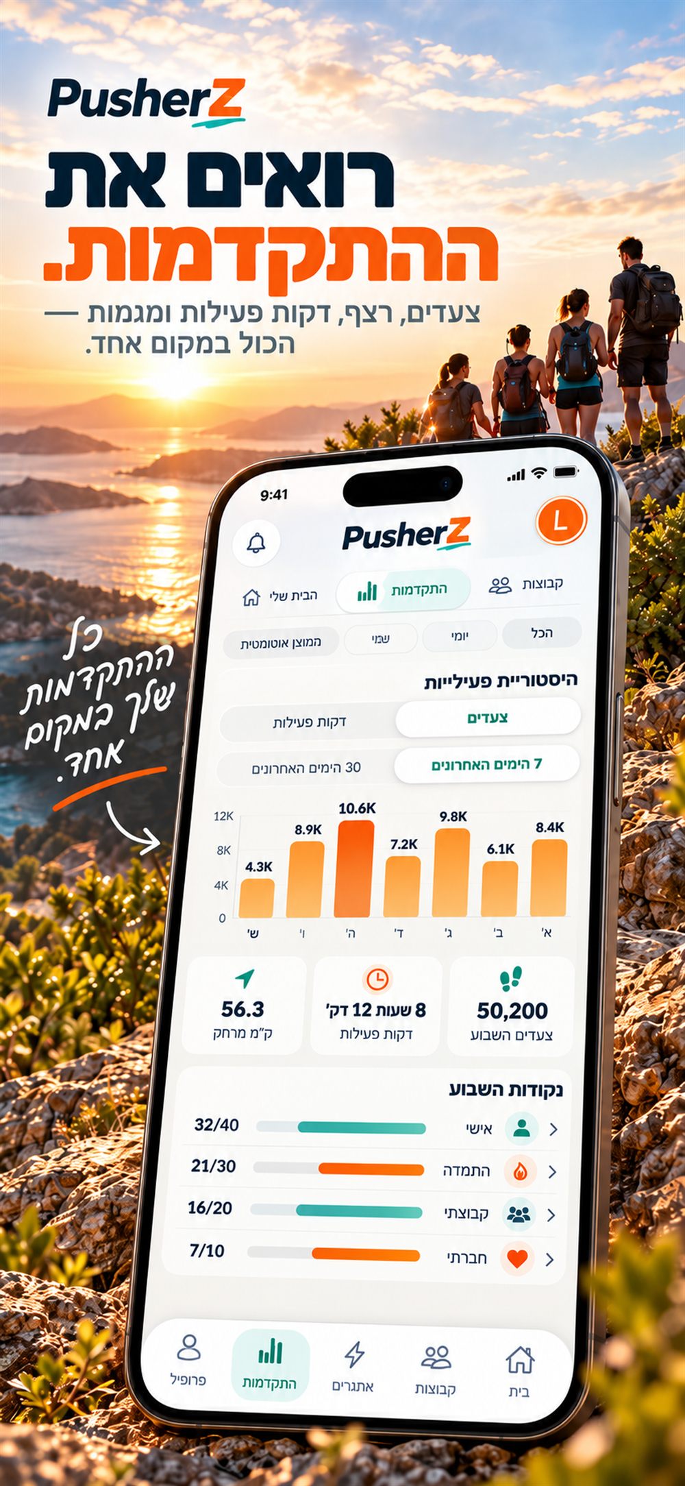 PusherZ — see your progress